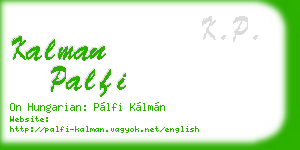 kalman palfi business card