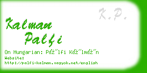 kalman palfi business card